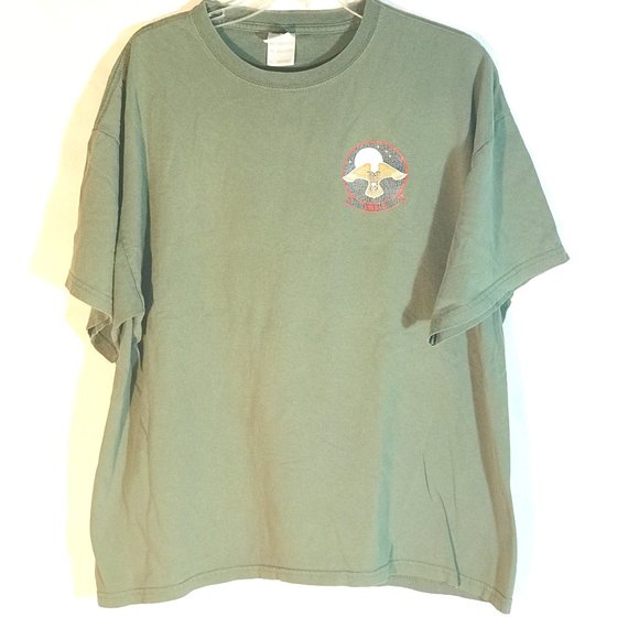 USA Afghanistan War 2009 Night-owls Military Green Short Sleeve Tee T Shirt - Picture 1 of 8